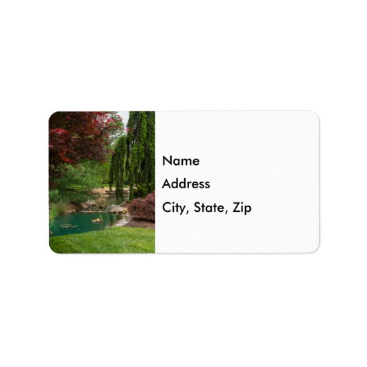 Peaceful Garden Address Label (Voorkant)