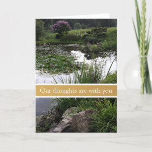 Peaceful Garden Condoleances Sympathie Kaart