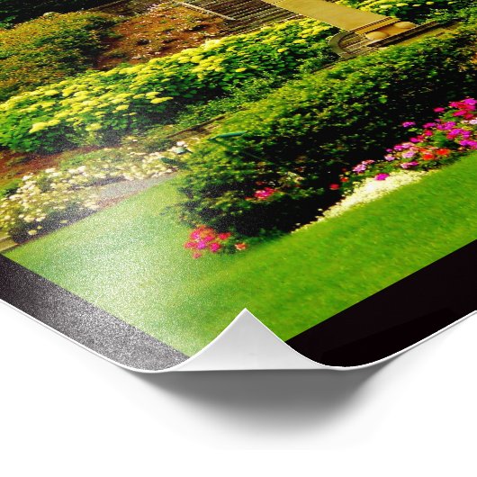 Peaceful Garden Foto Afdruk (Hoek)