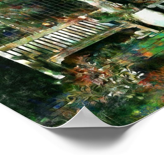 Peaceful Garden Patio Poster (Hoek)