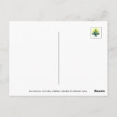 Peaceful, Golden, Dandelion Seed, Nature Briefkaart (Achterkant)