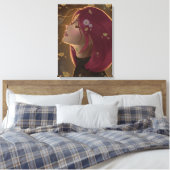 Peaceful Golden Glow Canvas Afdruk (Insitu (Slaapkamer))