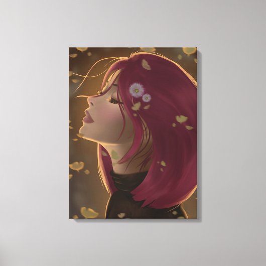 Peaceful Golden Glow Canvas Afdruk (Voorkant)