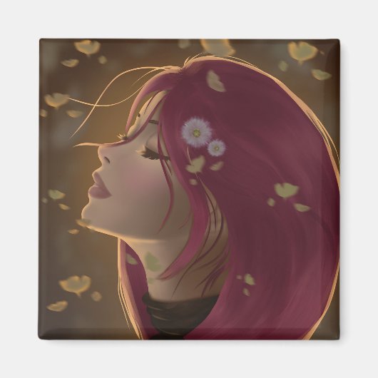 Peaceful Golden Glow Magneet (Voorkant)