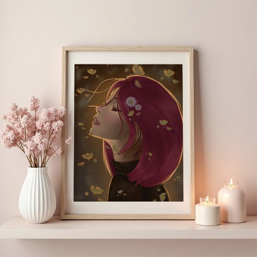 Peaceful Golden Glow Poster