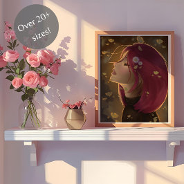 Peaceful Golden Glow Poster