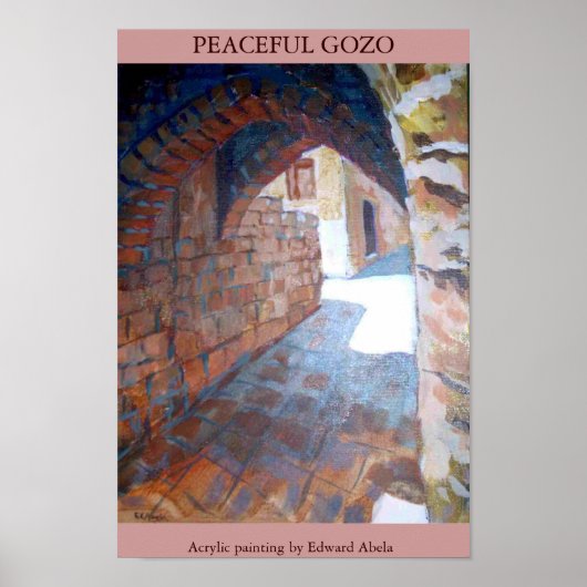 PEACEFUL GOZO POSTER (Voorkant)