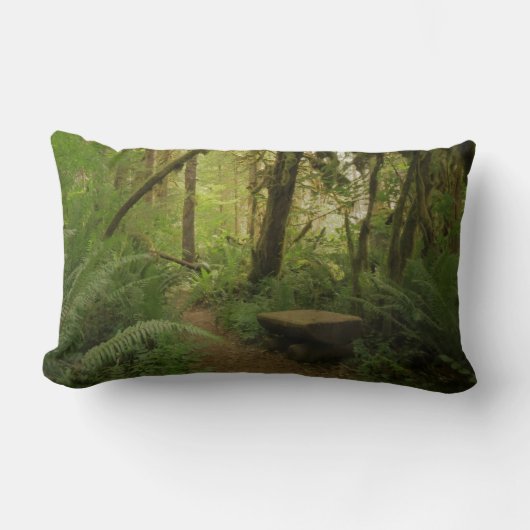 Peaceful Green Forest Trail in Washington Kussen (Voorkant)