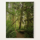 Peaceful Green Forest Trail in Washington Planner (Achterkant)
