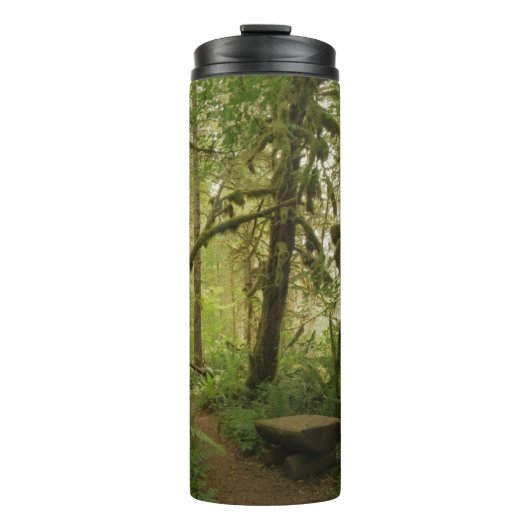Peaceful Green Forest Trail in Washington Thermosbeker (Voorkant)