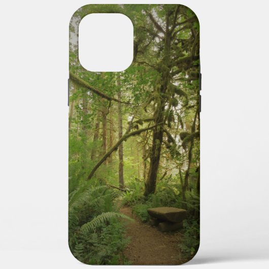 Peaceful Green Forest Trail Washington Case-Mate iPhone Case (Achterkant)