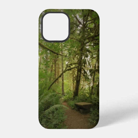 Peaceful Green Forest Trail Washington iPhone Hoesje (Achterkant)