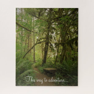 Peaceful Green Forest Trail Washington Legpuzzel