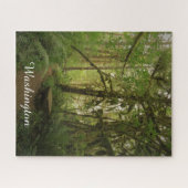 Peaceful Green Forest Trail Washington Legpuzzel (Horizontaal)