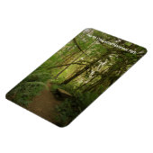 Peaceful Green Forest Trail Washington Magneet (Linkerzijde)