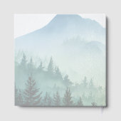 Peaceful Green Watercolor Landscape Gastenboek (Achterkant)