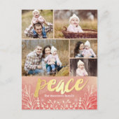 Peaceful Greeting Holiday Photo Card Briefkaart (Voorkant)