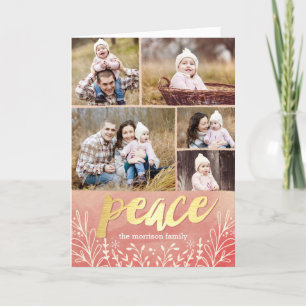Peaceful Greeting Holiday Photo Cards Feestdagen Kaart
