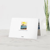 Peaceful Harbour scene - Happy Birthday Feestdagen Kaart (Achterkant)