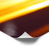 Peaceful Heart Sunset Glossy Perfect Poster (Hoek)