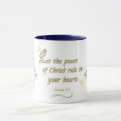 Peaceful Hearts Mug Colossians 3:15 Mok (Midden)