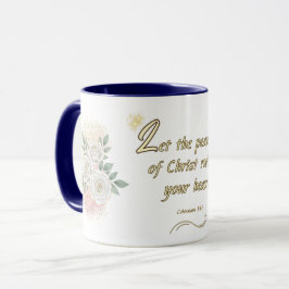Peaceful Hearts Mug Colossians 3:15 Mok