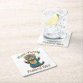 Peaceful Hippie Boho Kitten Vibes  Kartonnen Onderzetters (Insitu)