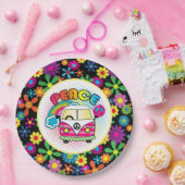 Peaceful Hippy Papieren Bordje (Feest)