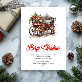 Peaceful holiday scene digital greeting card feestdagenkaart