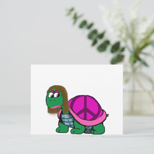 Peaceful Honu gril Briefkaart (Staand voorkant)
