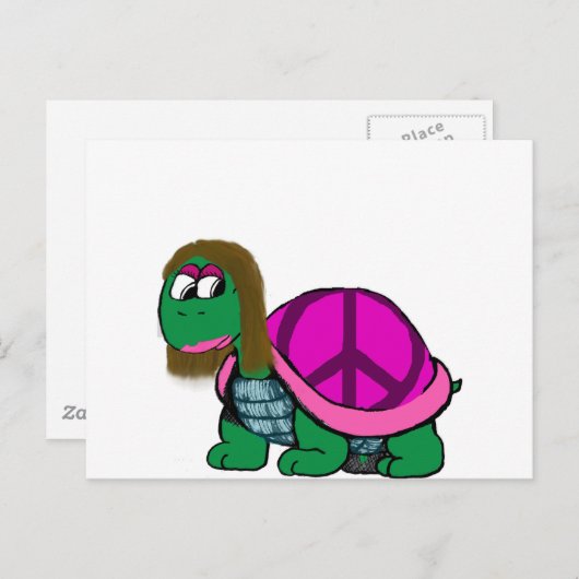Peaceful Honu gril Briefkaart (Voorkant / Achterkant)