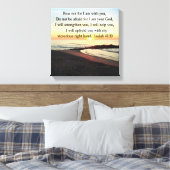 PEACEFUL ISAIAH 41:10 SUNRISE FOTO CANVAS AFDRUK (Insitu (Slaapkamer))