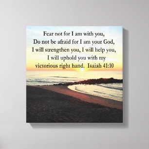 PEACEFUL ISAIAH 41:10 SUNRISE FOTO CANVAS AFDRUK
