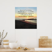 PEACEFUL ISAIAH 41:10 SUNRISE FOTO POSTER (Keuken)