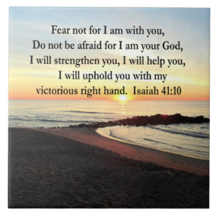 PEACEFUL ISAIAH 41:10 SUNRISE FOTO TEGELTJE