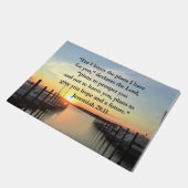 PEACEFUL JEREMIAH 29:11 SUNSET DEURMAT (Schuin)