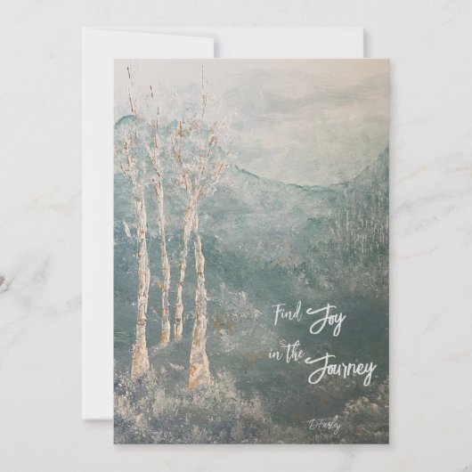 Peaceful Journey Flat Notecard Bedankkaart (Voorkant)