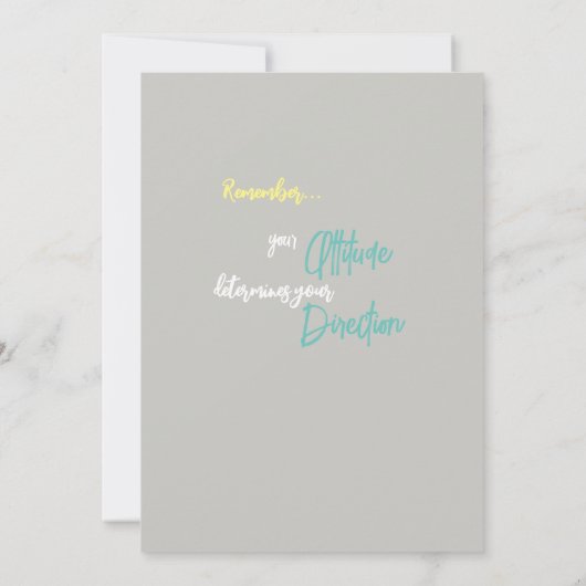 Peaceful Journey Flat Notecard Bedankkaart (Achterkant)