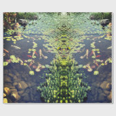 Peaceful Koi Fish Pond Cadeaupapier (Vlak)