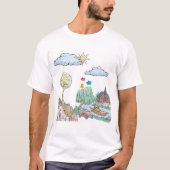  Peaceful Lake with Trees T-shirt (Voorkant)