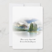 Peaceful Lakeside Wedding or Your Occasion Invitae Kaart (Achterkant)