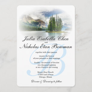Peaceful Lakeside Wedding or Your Occasion Invitae Kaart