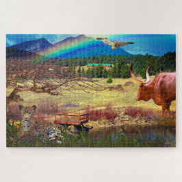 Peaceful Leopard Watergat Animal Legpuzzel