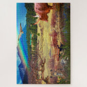 Peaceful Leopard Watergat Animal Legpuzzel (Verticaal)