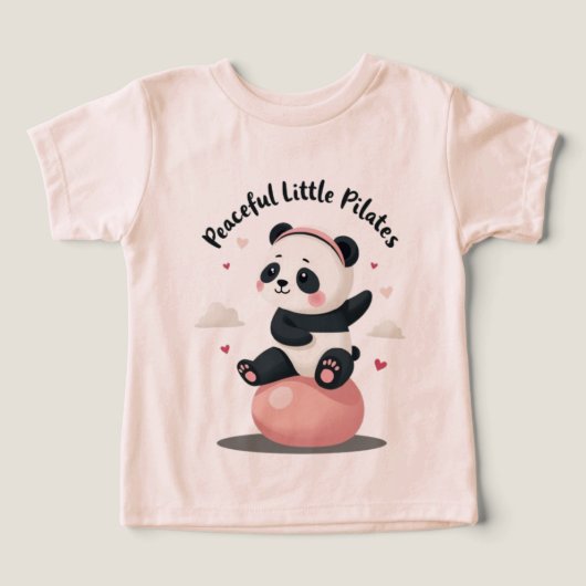Peaceful Little Pilates Panda | Kawaii Fitnes (Design voorkant)
