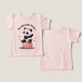 Peaceful Little Pilates Panda | Kawaii Fitnes (Ontwerp Voorkant & Achterkant)
