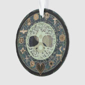 Peaceful Living Retro Yin Yang met boom of Life Ornament (voorkant)