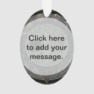 Peaceful Living Retro Yin Yang met boom of Life Ornament