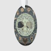 Peaceful Living Retro Yin Yang met boom of Life Ornament (voorkant)