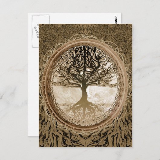 Peaceful Living Tree Briefkaart (Voorkant / Achterkant)